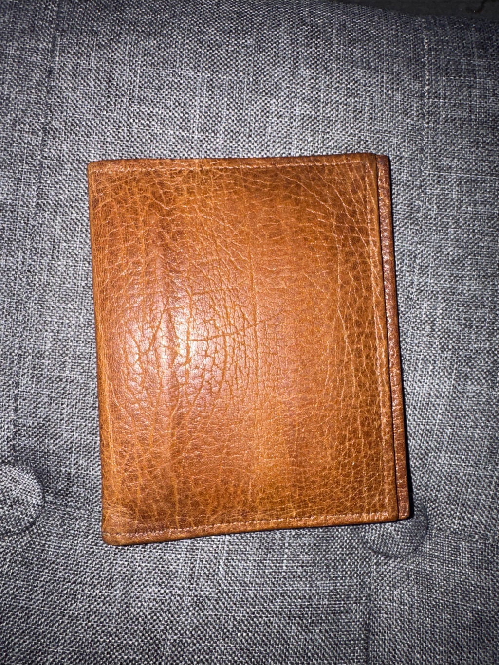 Vintage Leather Bifold Wallet Tan